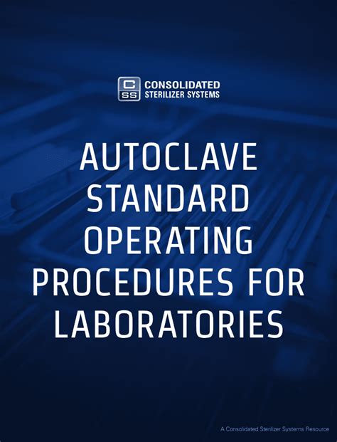 STANDARD OPERATING PROCEDURE Autoclaving